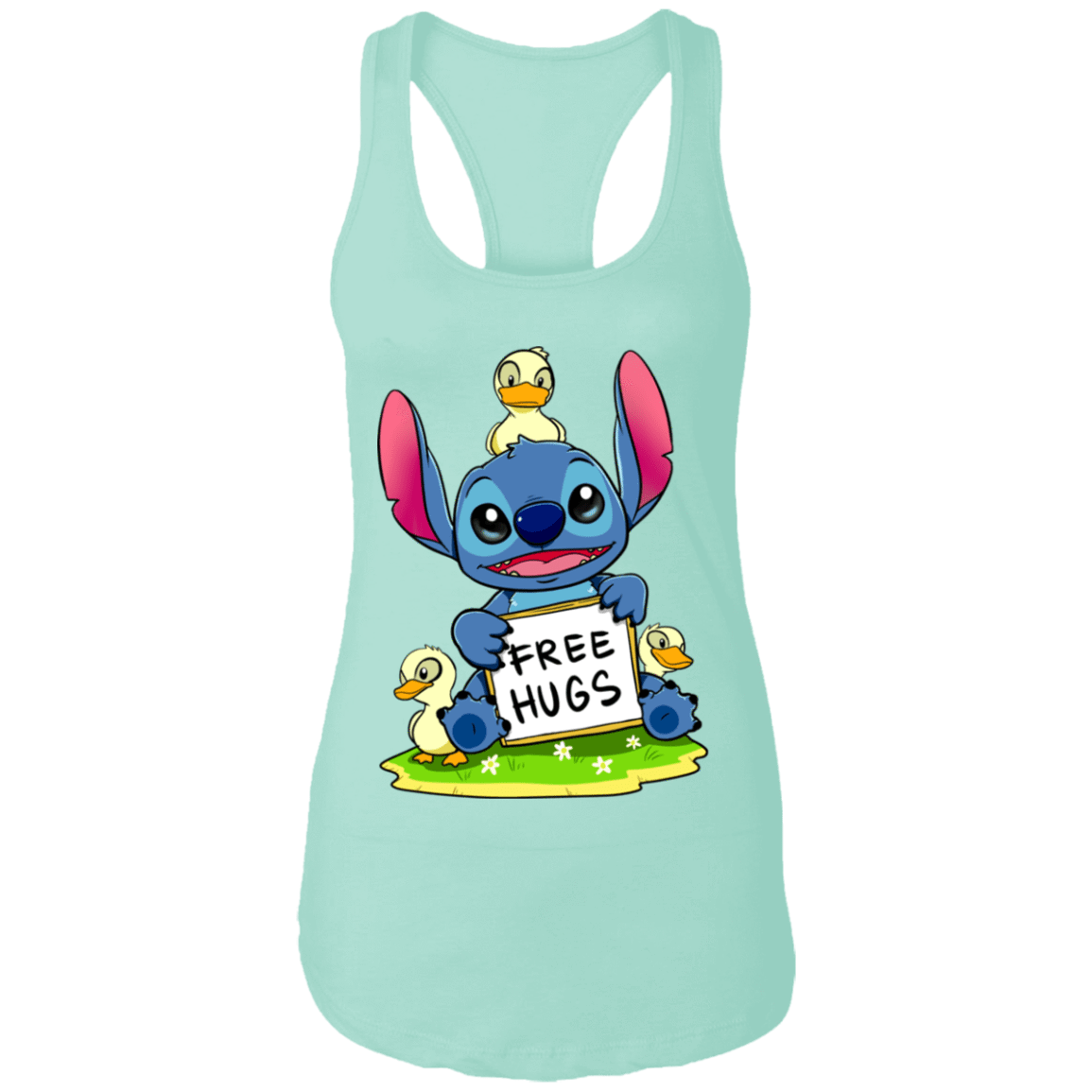 T-Shirts Mint / X-Small Stitch Hug Women's Premium Racerback Tank