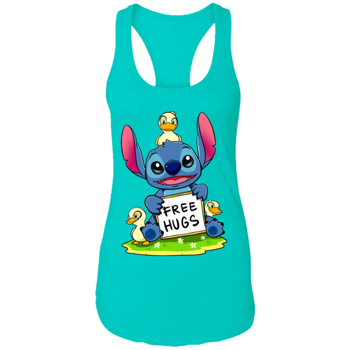 T-Shirts Tahiti Blue / X-Small Stitch Hug Women's Premium Racerback Tank