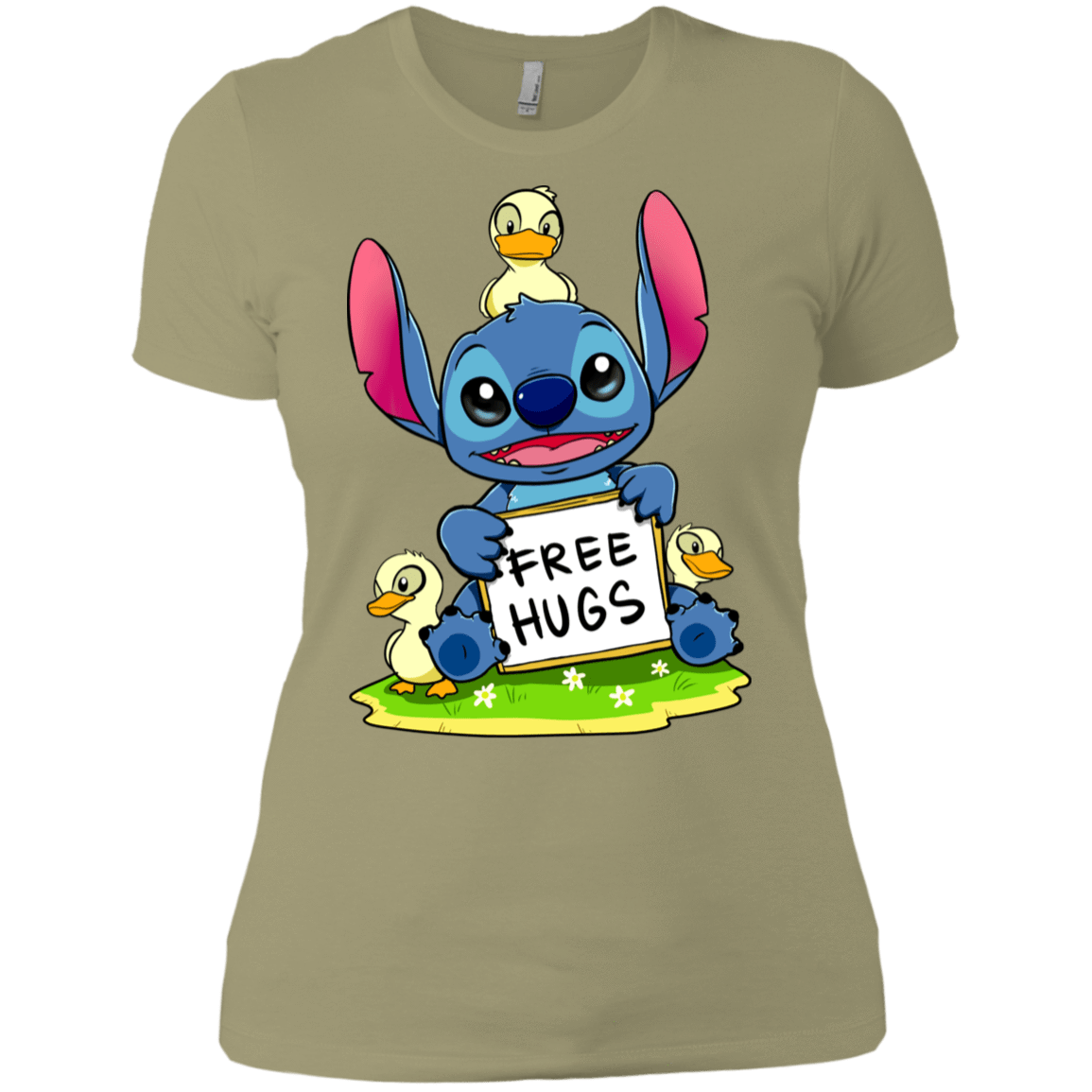 T-Shirts Light Olive / X-Small Stitch Hug Women's Premium T-Shirt