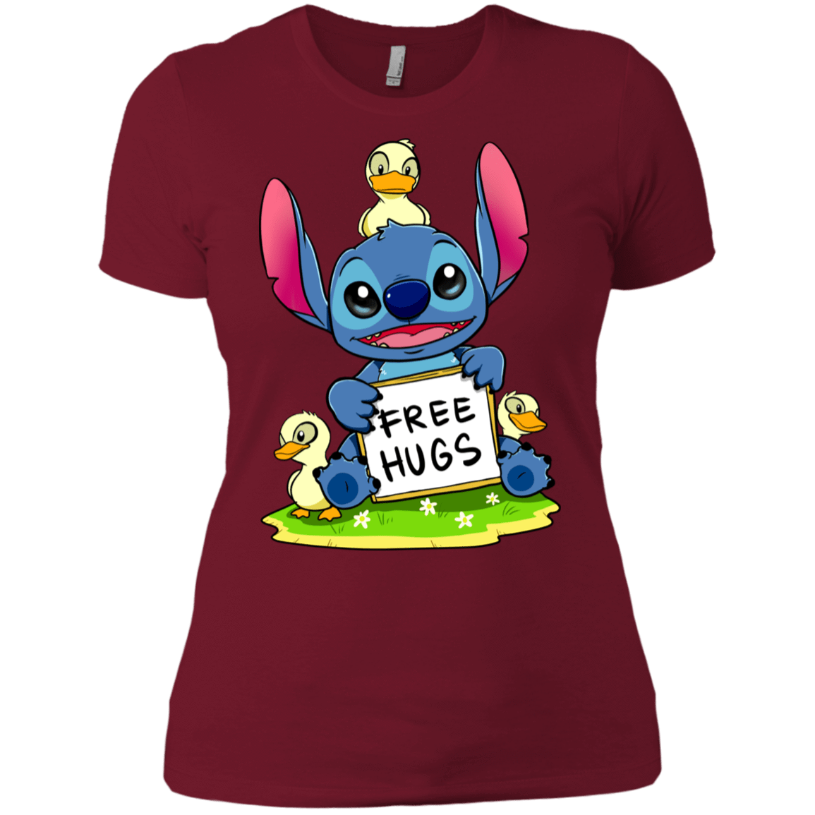 T-Shirts Scarlet / S Stitch Hug Women's Premium T-Shirt