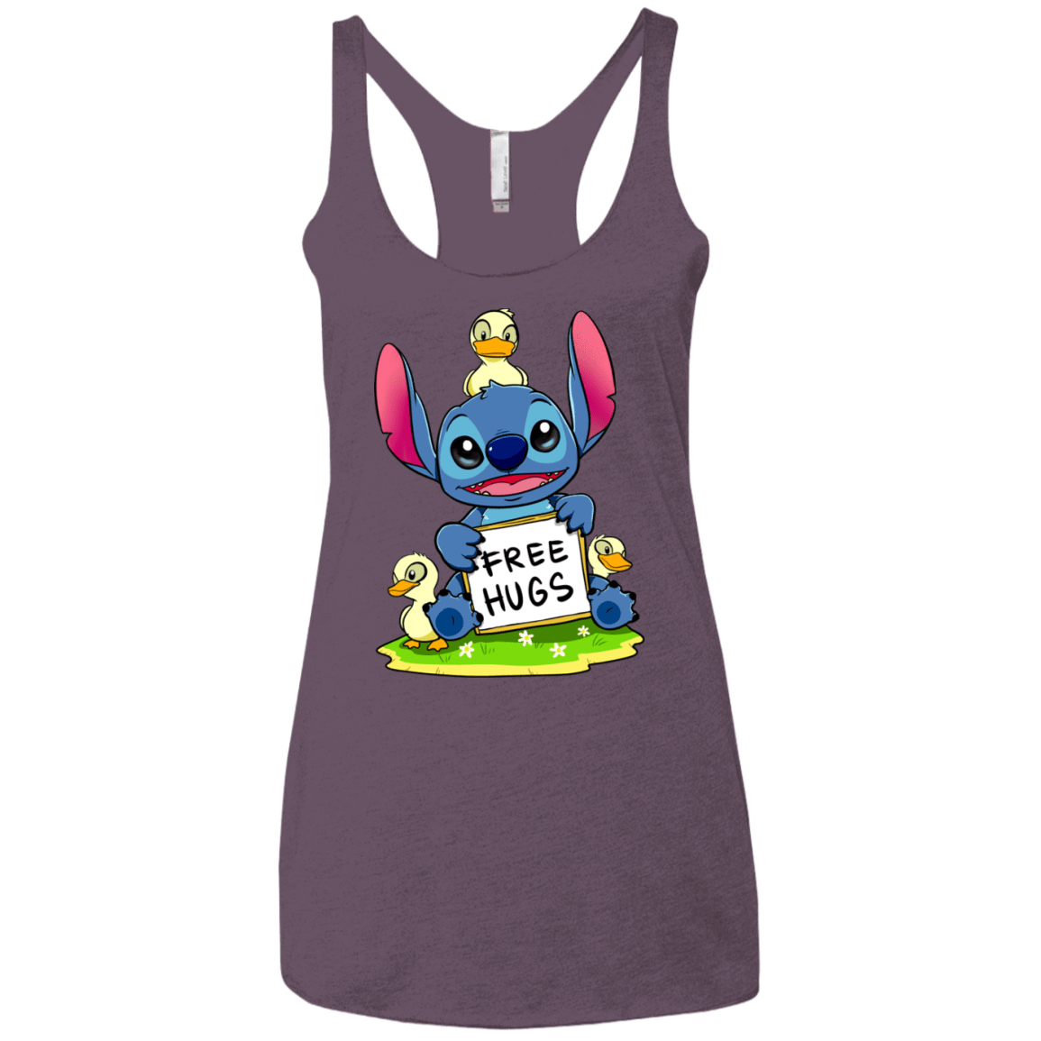 T-Shirts Vintage Purple / X-Small Stitch Hug Women's Triblend Racerback Tank