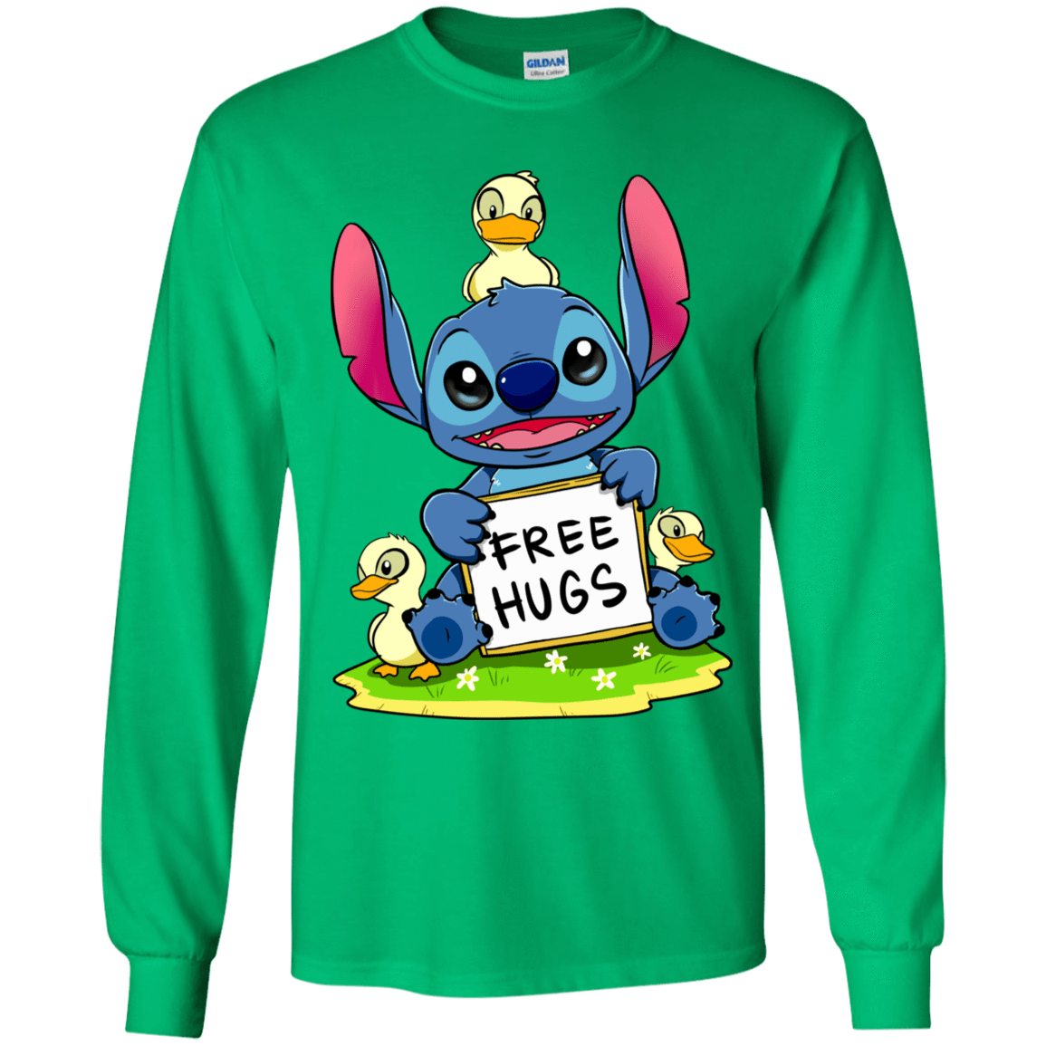 T-Shirts Irish Green / YS Stitch Hug Youth Long Sleeve T-Shirt