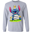 T-Shirts Sport Grey / YS Stitch Hug Youth Long Sleeve T-Shirt