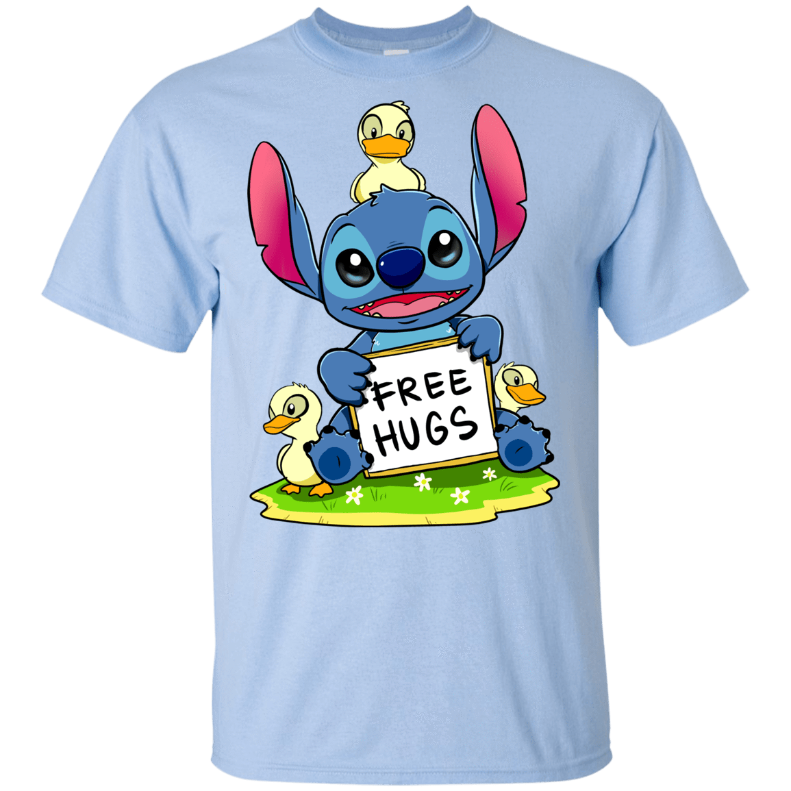 T-Shirts Light Blue / YXS Stitch Hug Youth T-Shirt