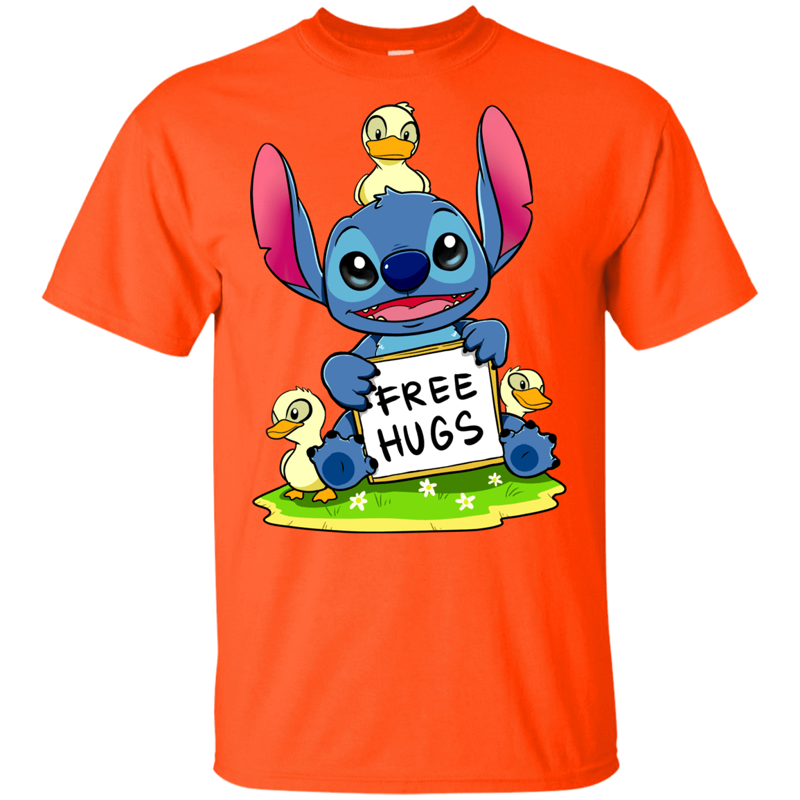 T-Shirts Orange / YXS Stitch Hug Youth T-Shirt