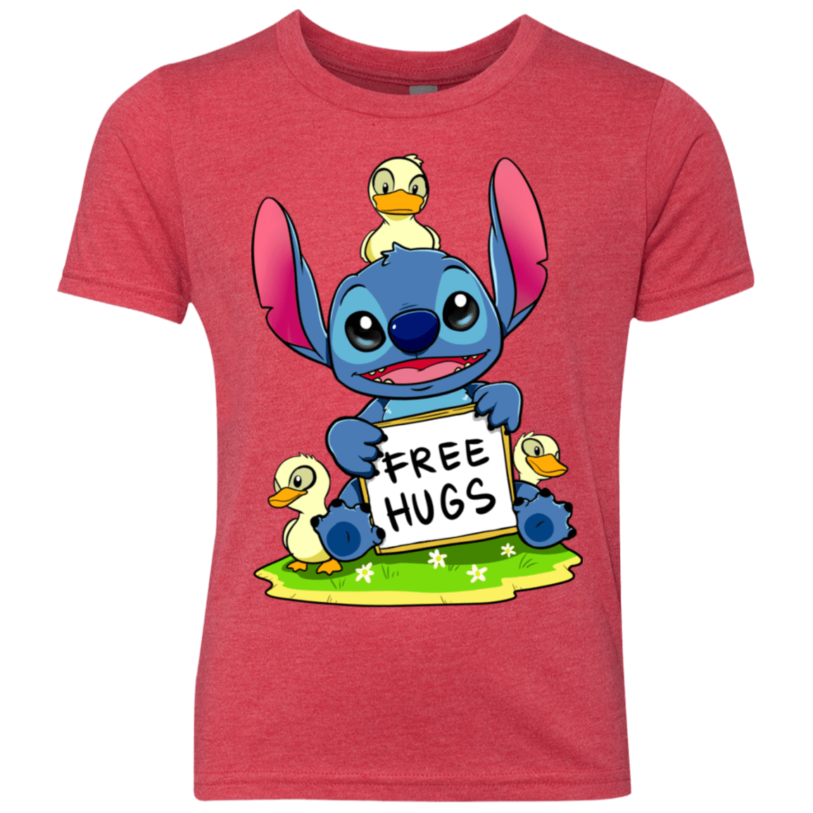 T-Shirts Vintage Red / YXS Stitch Hug Youth Triblend T-Shirt