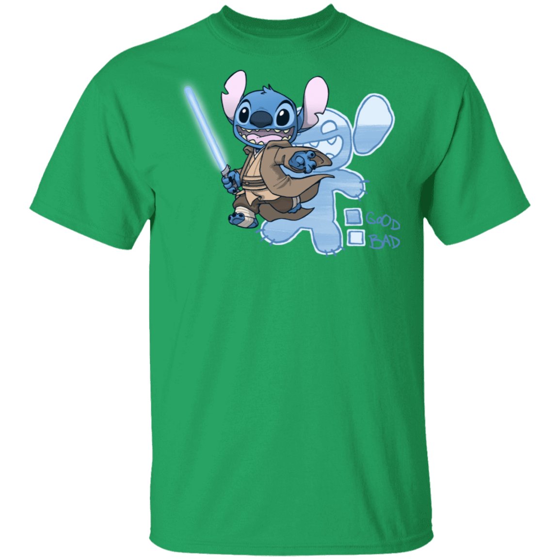 T-Shirts Irish Green / S Stitch Jedi T-Shirt