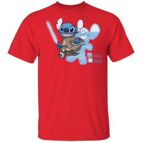 T-Shirts Red / S Stitch Jedi T-Shirt