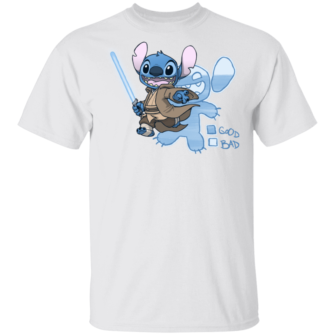 T-Shirts White / S Stitch Jedi T-Shirt