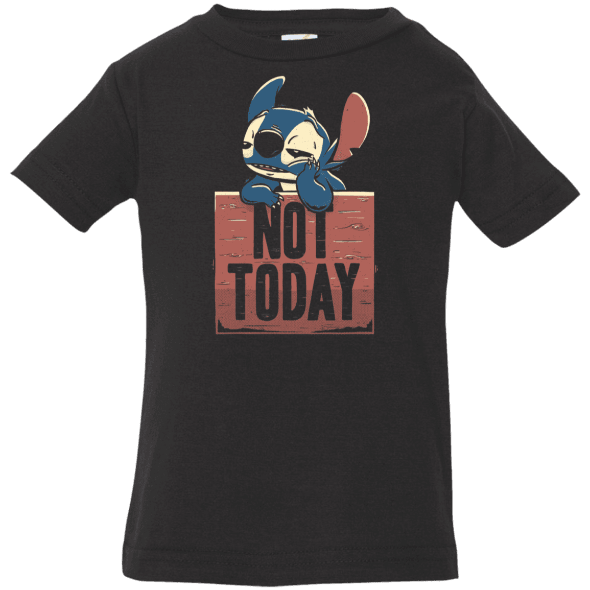 T-Shirts Black / 6 Months Stitch Not Today Infant Premium T-Shirt
