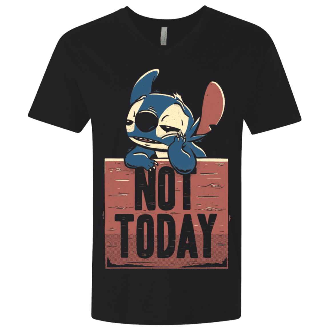 T-Shirts Black / X-Small Stitch Not Today Men's Premium V-Neck