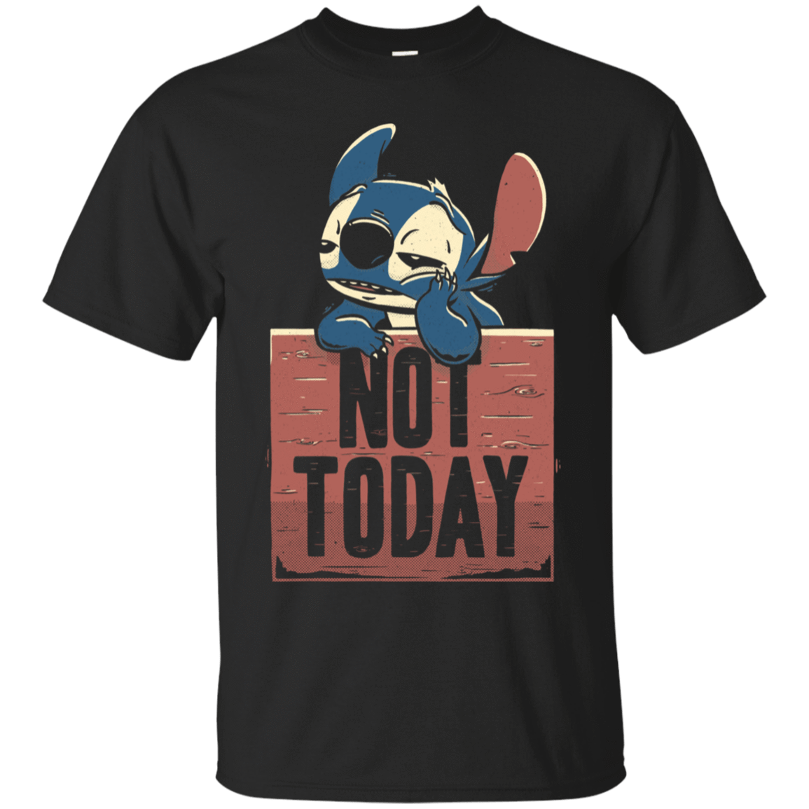 T-Shirts Black / S Stitch Not Today T-Shirt
