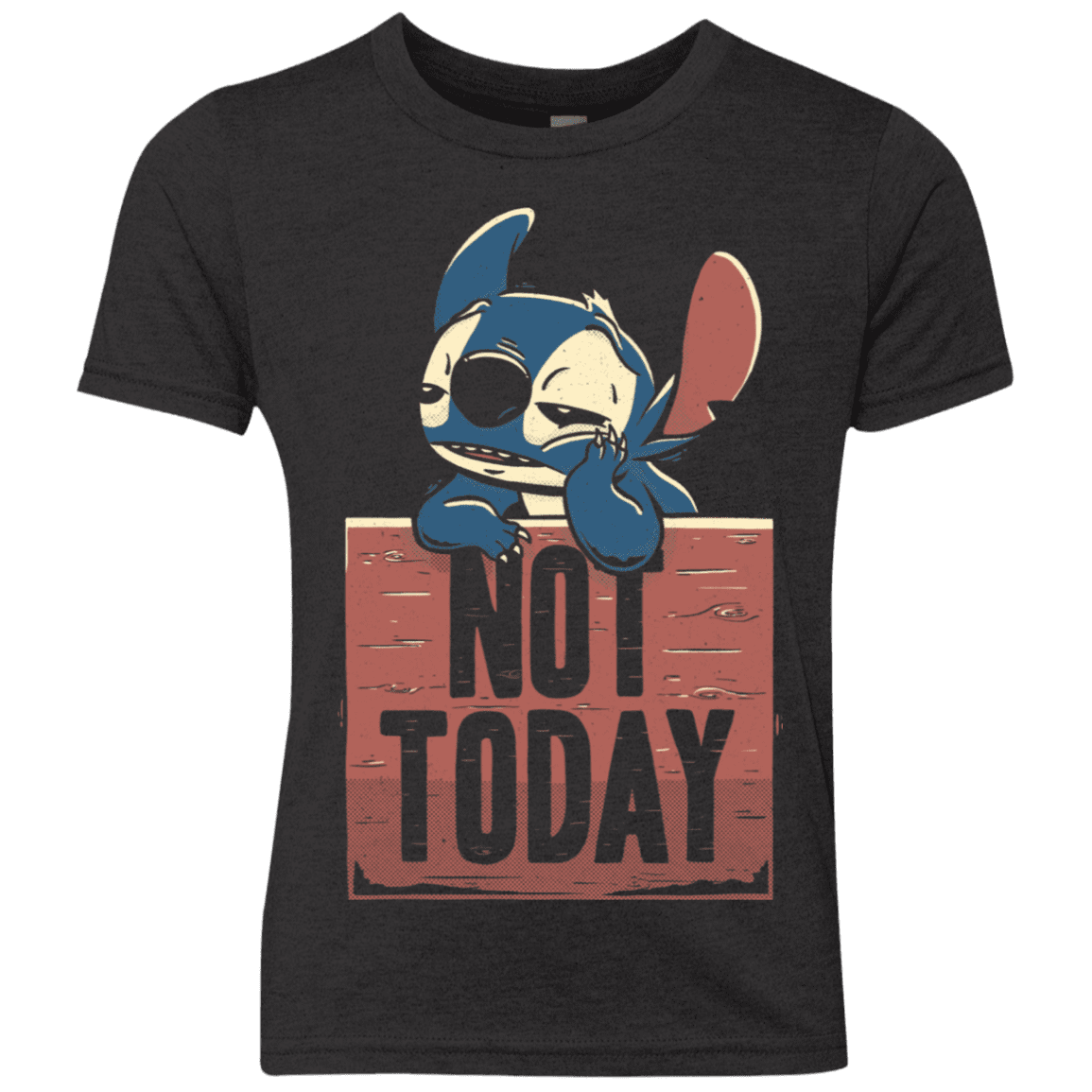 T-Shirts Vintage Black / YXS Stitch Not Today Youth Triblend T-Shirt
