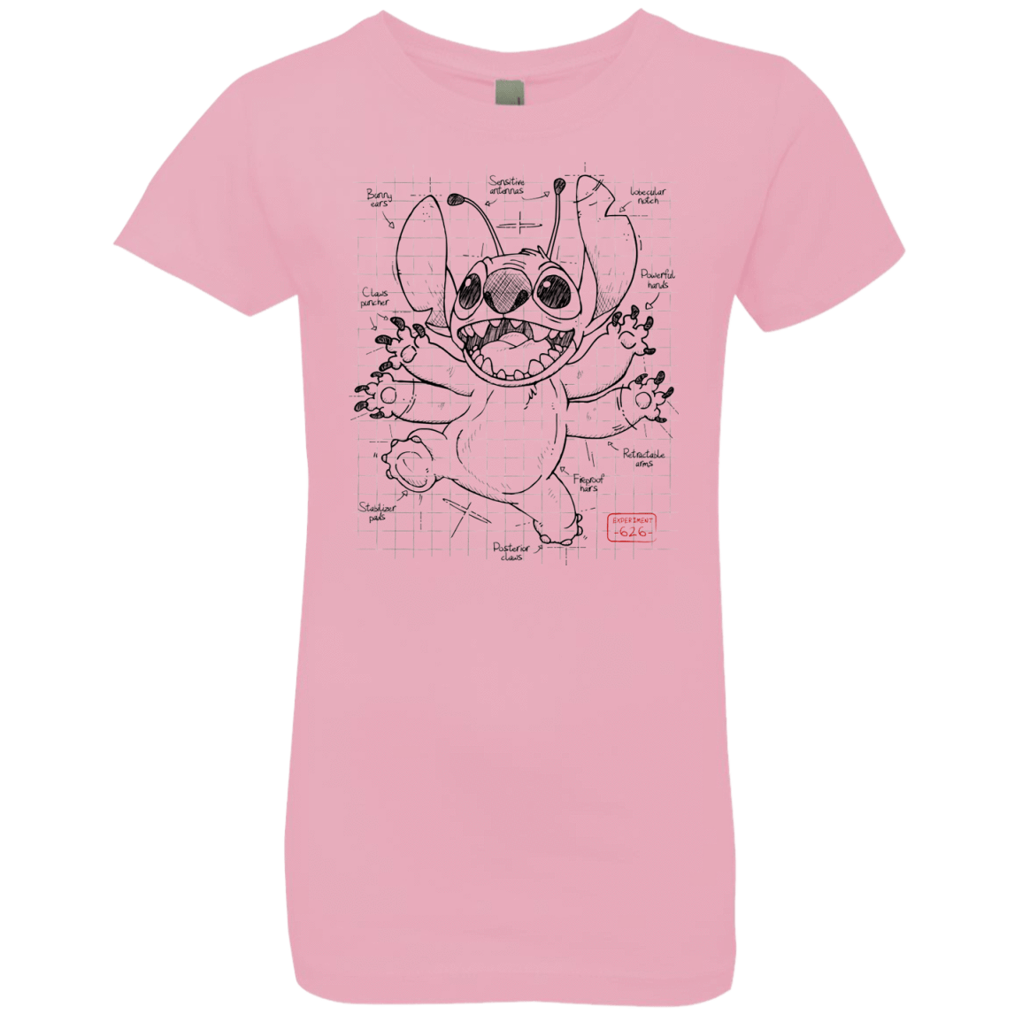 T-Shirts Light Pink / YXS Stitch Plan Girls Premium T-Shirt