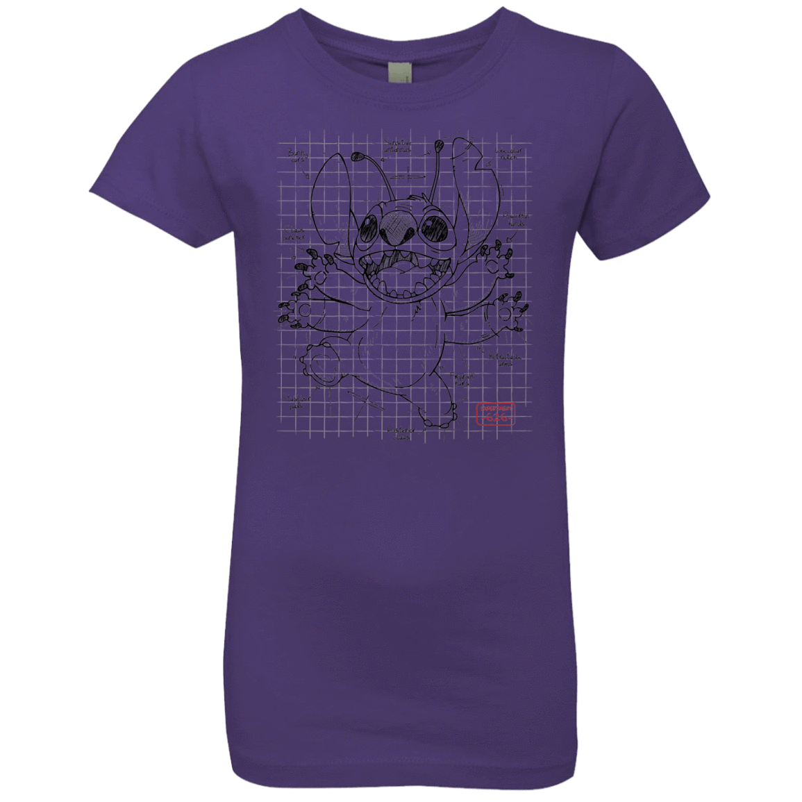 T-Shirts Purple Rush / YXS Stitch Plan Girls Premium T-Shirt