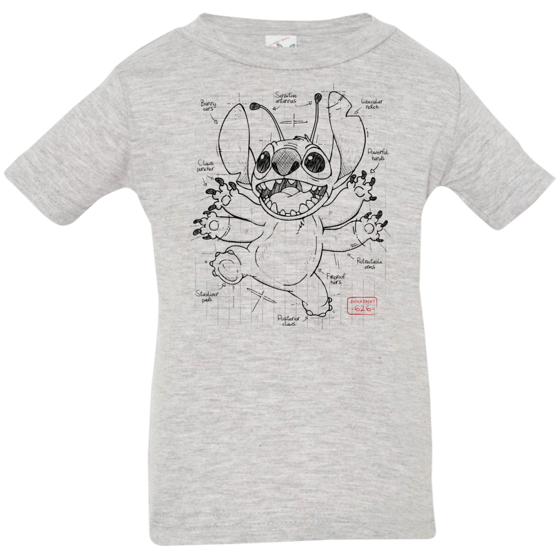 T-Shirts Heather Grey / 6 Months Stitch Plan Infant Premium T-Shirt