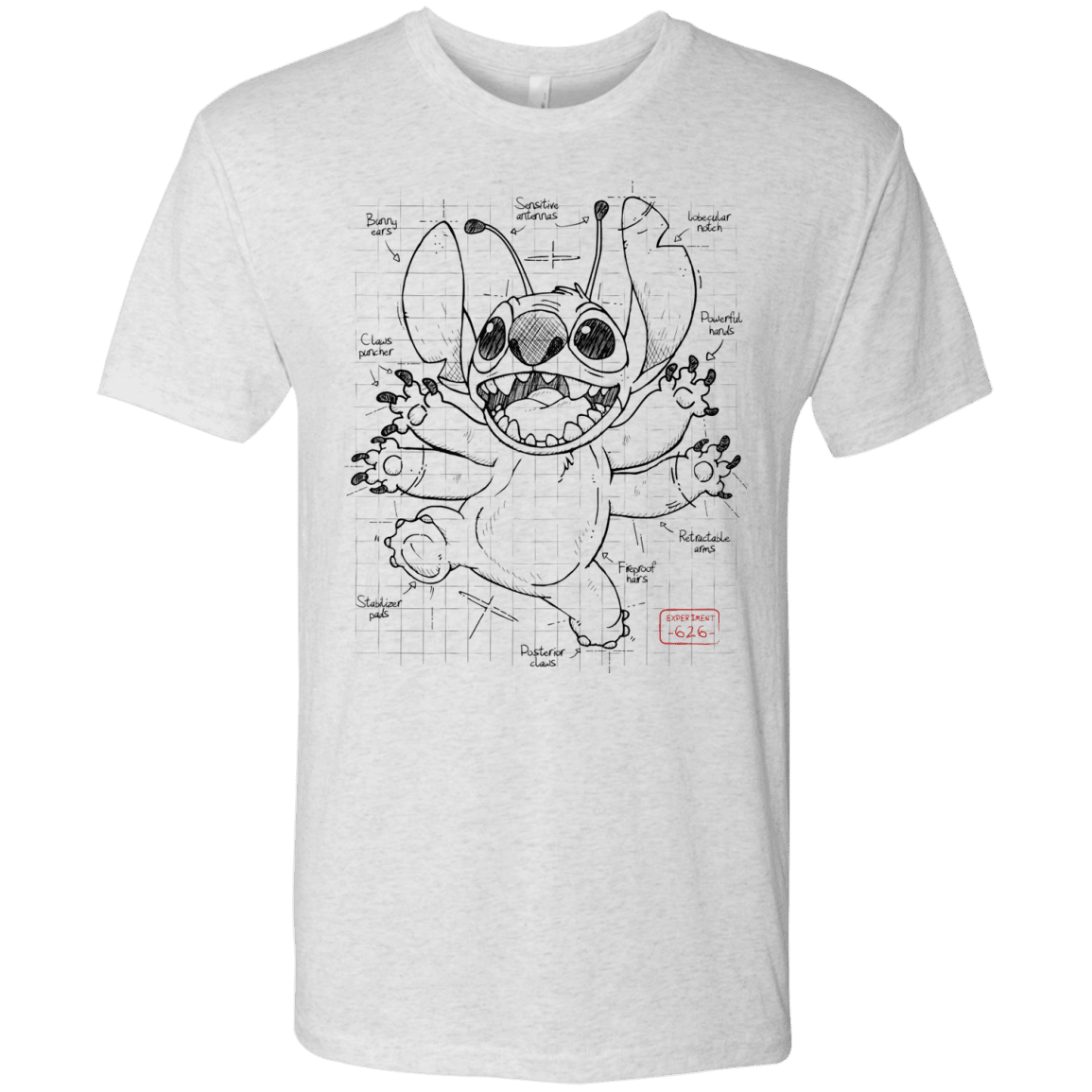 T-Shirts Heather White / S Stitch Plan Men's Triblend T-Shirt