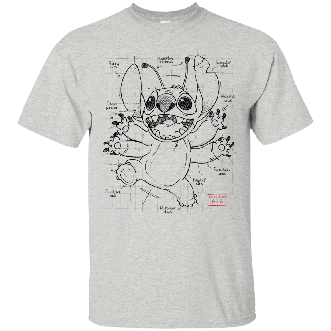 T-Shirts Ash / S Stitch Plan T-Shirt