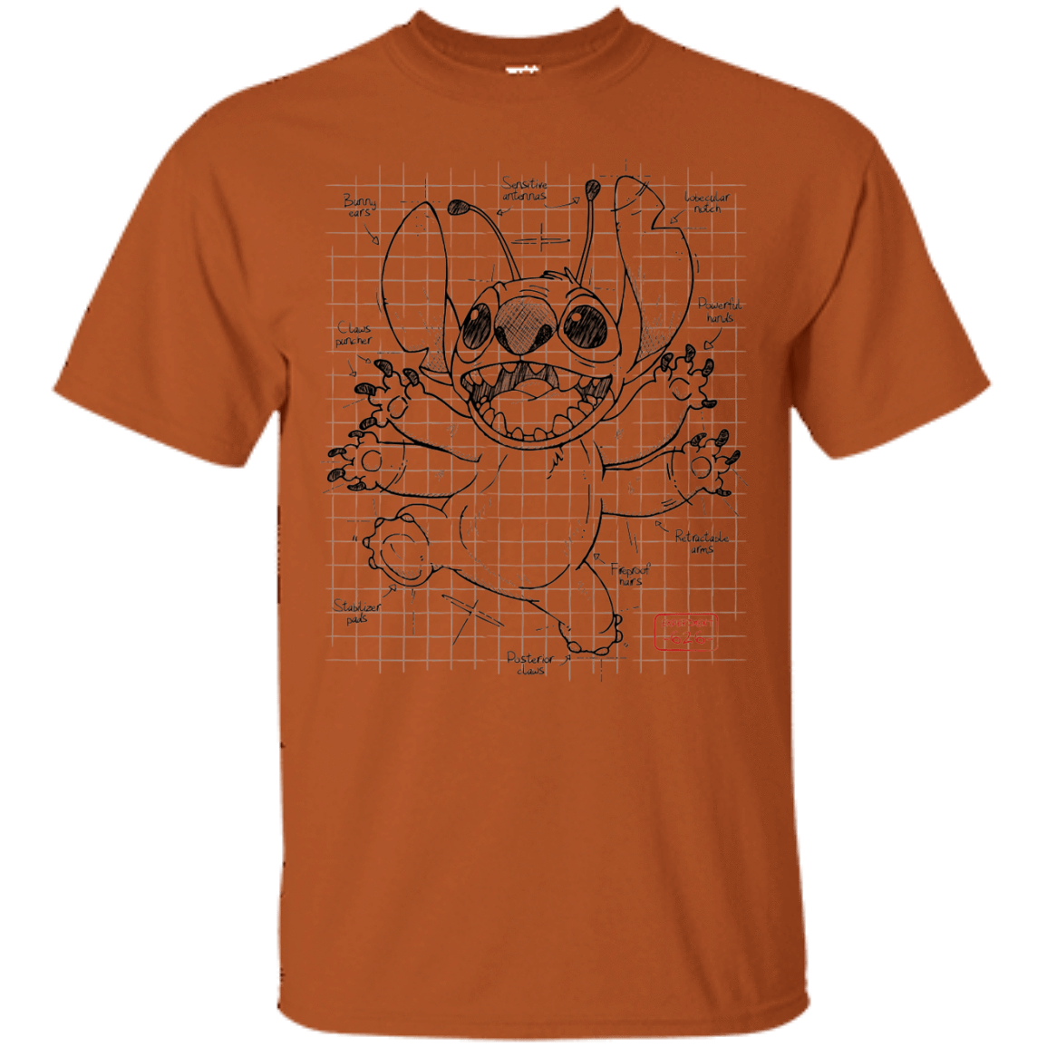 T-Shirts Texas Orange / S Stitch Plan T-Shirt
