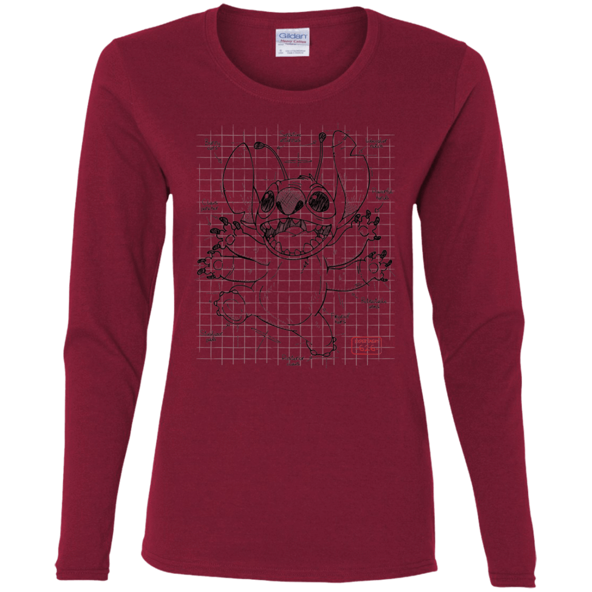 T-Shirts Cardinal / S Stitch Plan Women's Long Sleeve T-Shirt