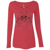 T-Shirts Vintage Red / S Stitch Plan Women's Triblend Long Sleeve Shirt