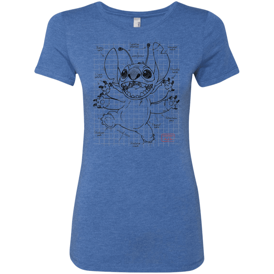 T-Shirts Vintage Royal / S Stitch Plan Women's Triblend T-Shirt