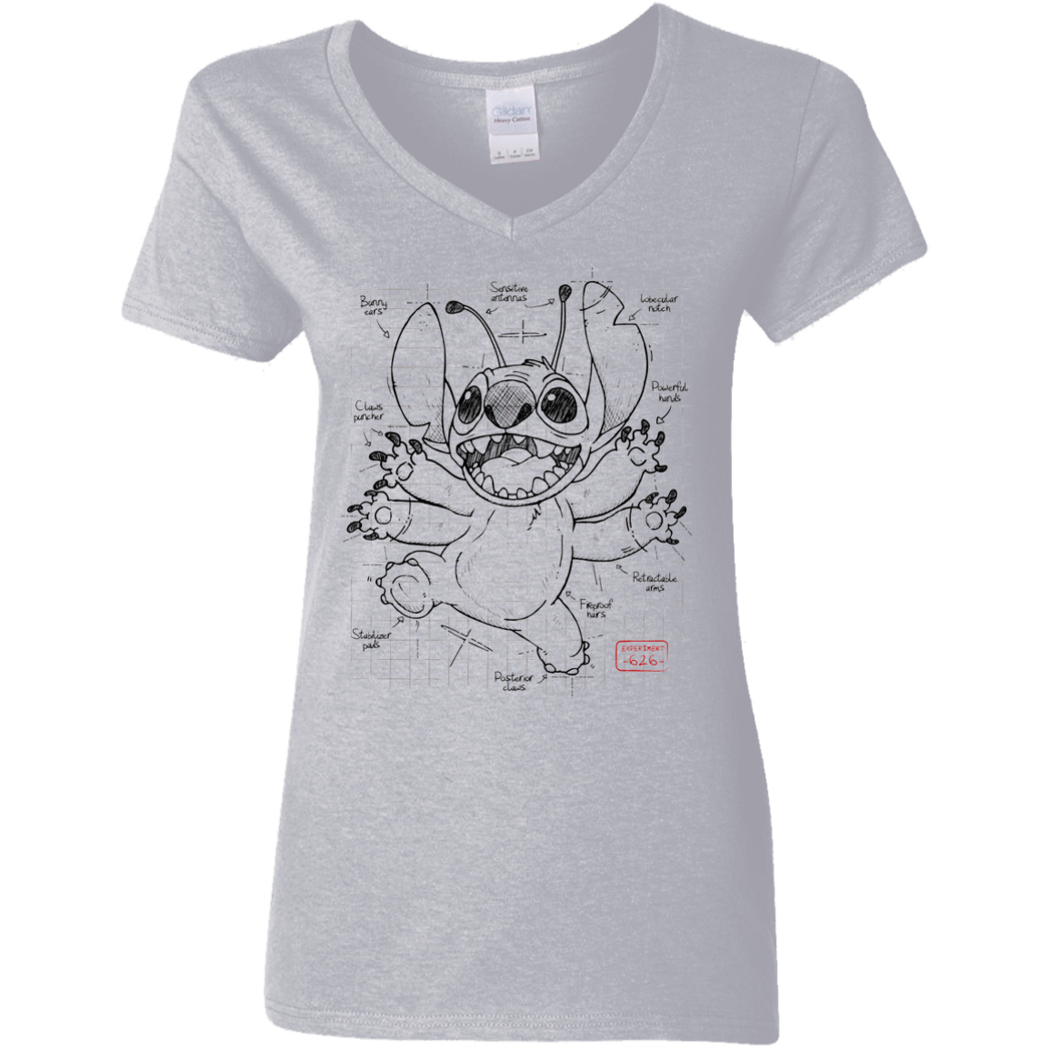 T-Shirts Sport Grey / S Stitch Plan Women's V-Neck T-Shirt