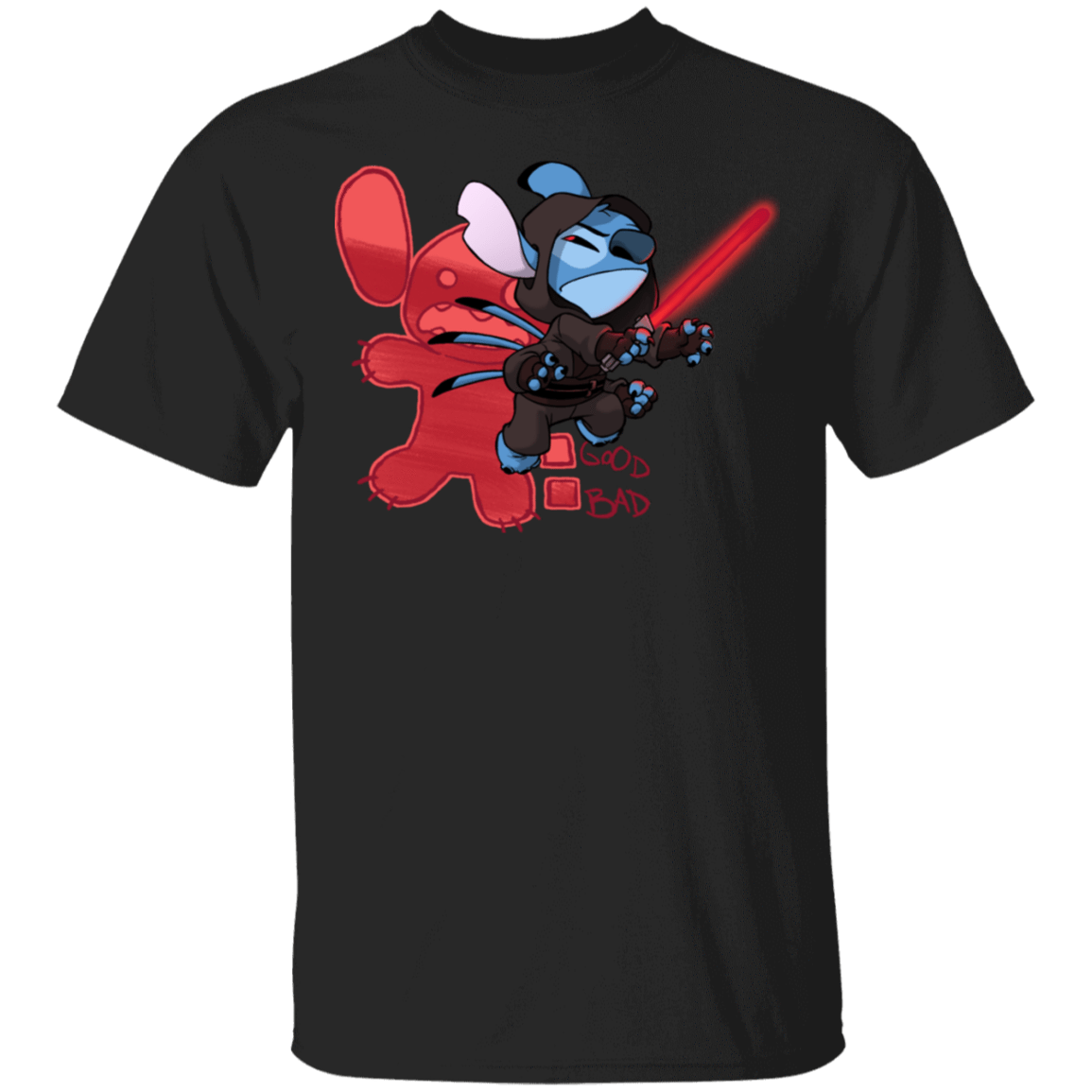 T-Shirts Black / S Stitch Sith T-Shirt