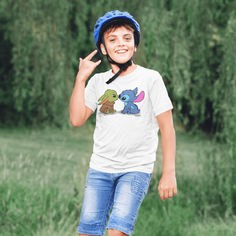 T-Shirts Stitch Yoda Baby T-Shirt