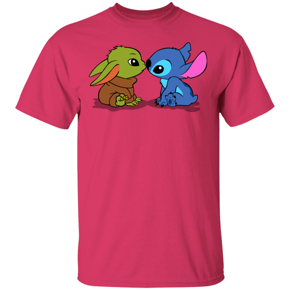 T-Shirts Heliconia / S Stitch Yoda Baby T-Shirt