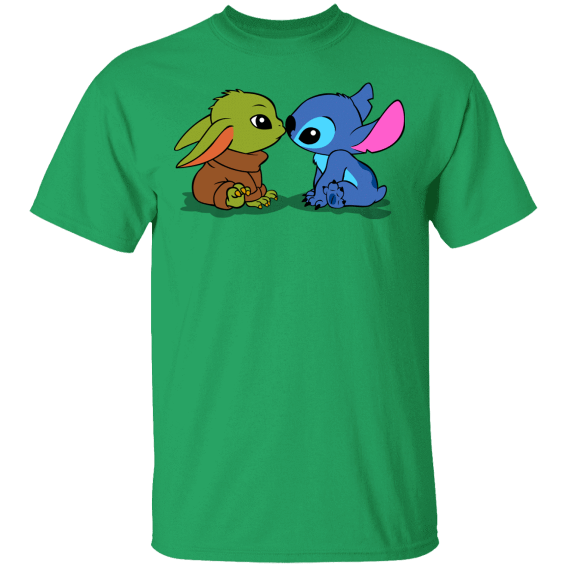 T-Shirts Irish Green / S Stitch Yoda Baby T-Shirt