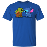 T-Shirts Royal / S Stitch Yoda Baby T-Shirt