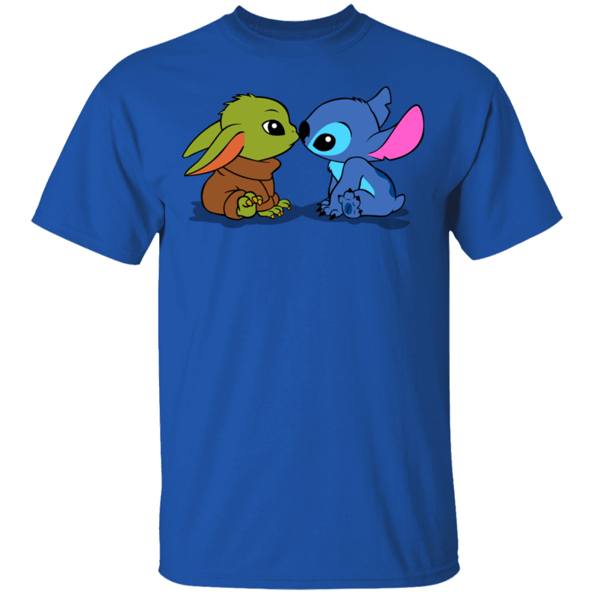 T-Shirts Royal / S Stitch Yoda Baby T-Shirt