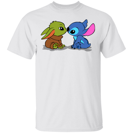 T-Shirts White / S Stitch Yoda Baby T-Shirt