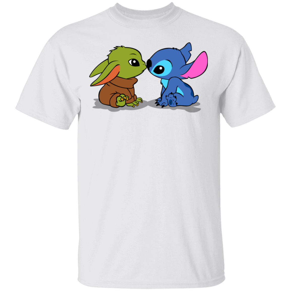 T-Shirts White / S Stitch Yoda Baby T-Shirt