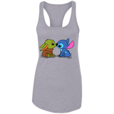 T-Shirts Heather Grey / X-Small Stitch Yoda Baby Women's Premium Racerback Tank