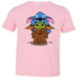 T-Shirts Pink / 2T Stitch Yoda Toddler Premium T-Shirt