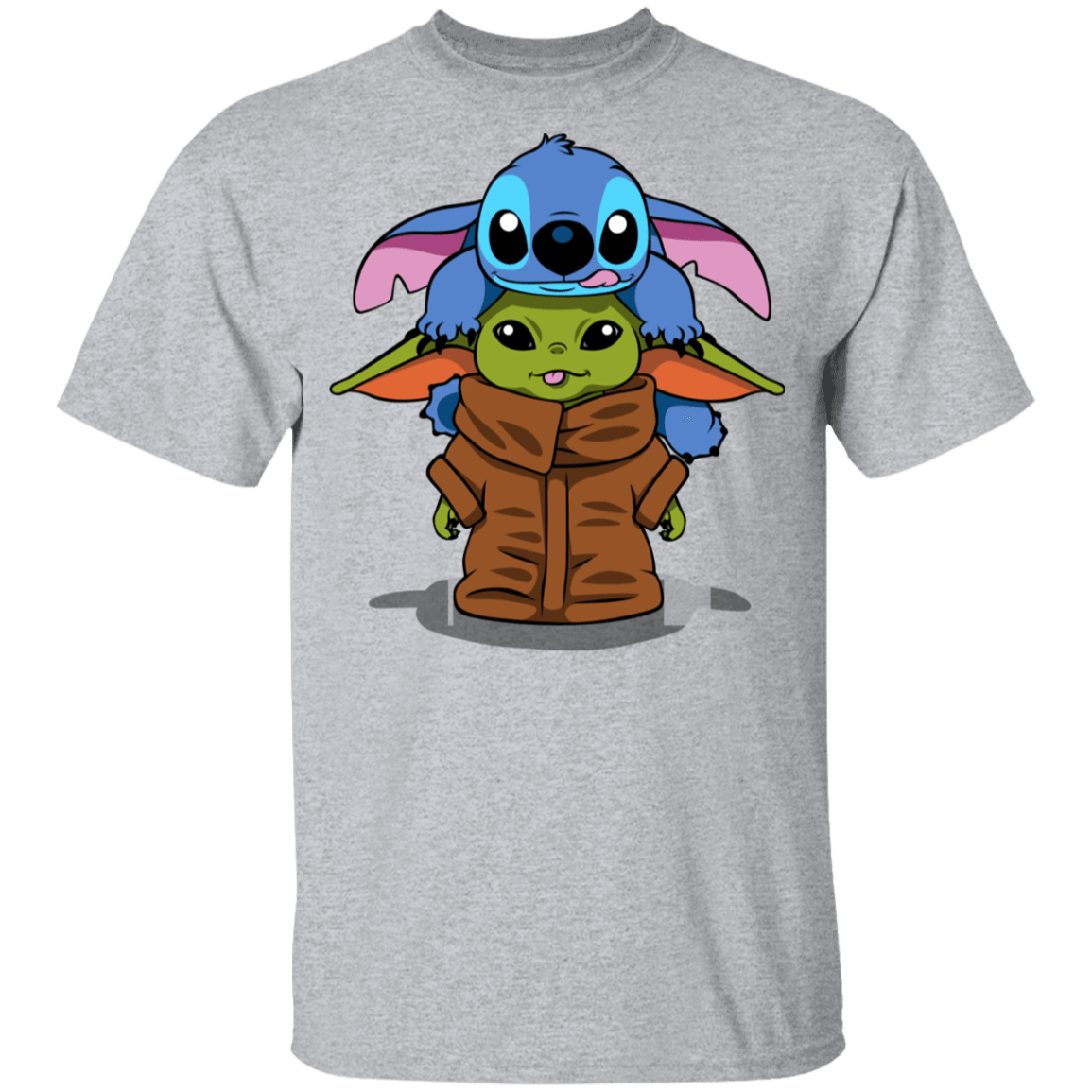 T-Shirts Sport Grey / YXS Stitch Yoda Youth T-Shirt