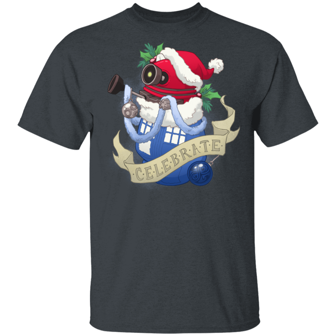 T-Shirts Dark Heather / S Stocking Stuffer Dalek T-Shirt