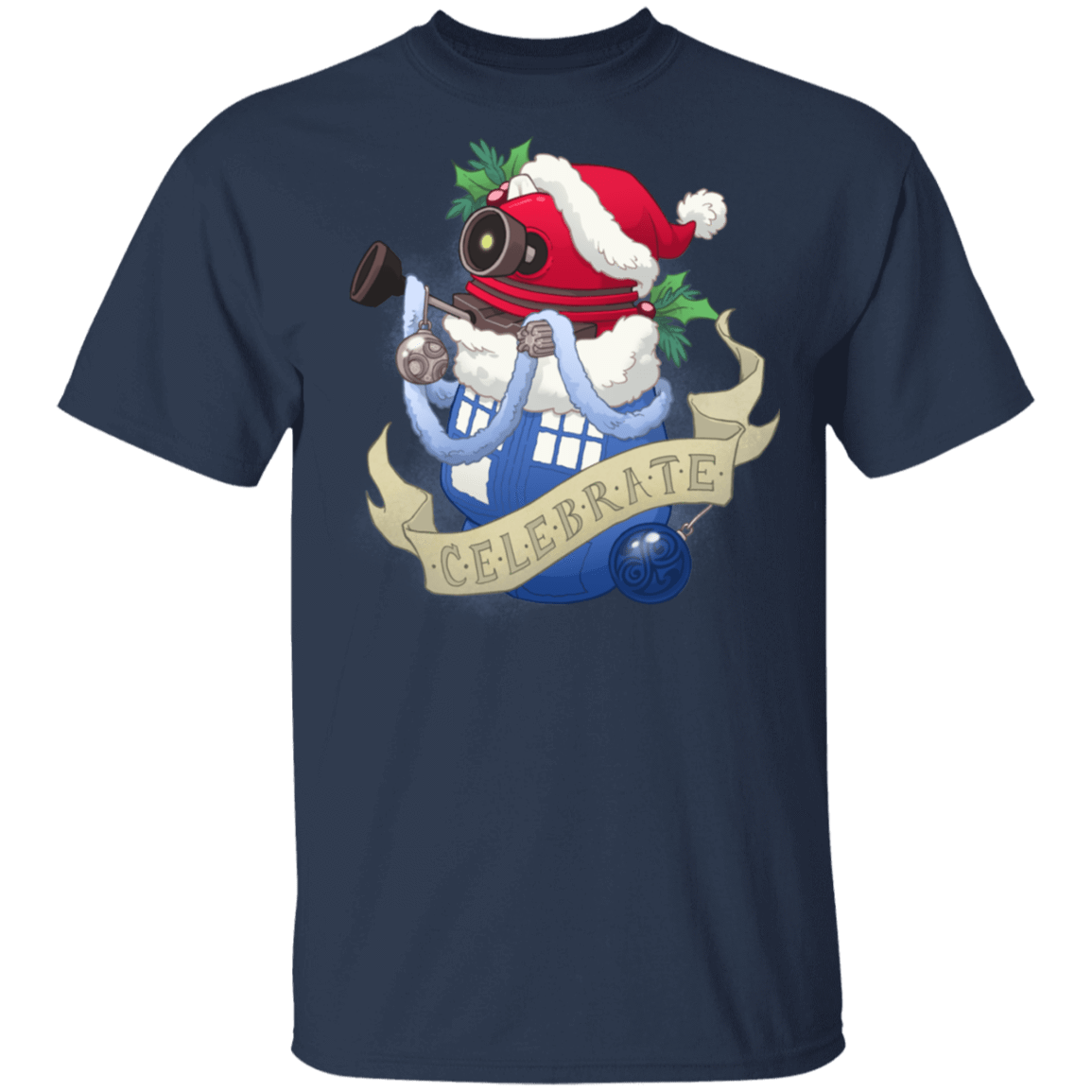 T-Shirts Navy / S Stocking Stuffer Dalek T-Shirt