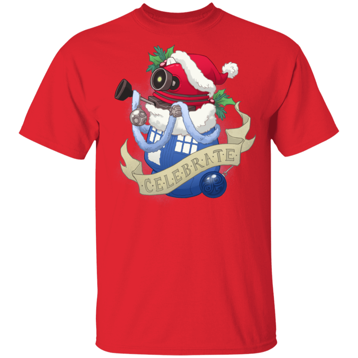 T-Shirts Red / S Stocking Stuffer Dalek T-Shirt