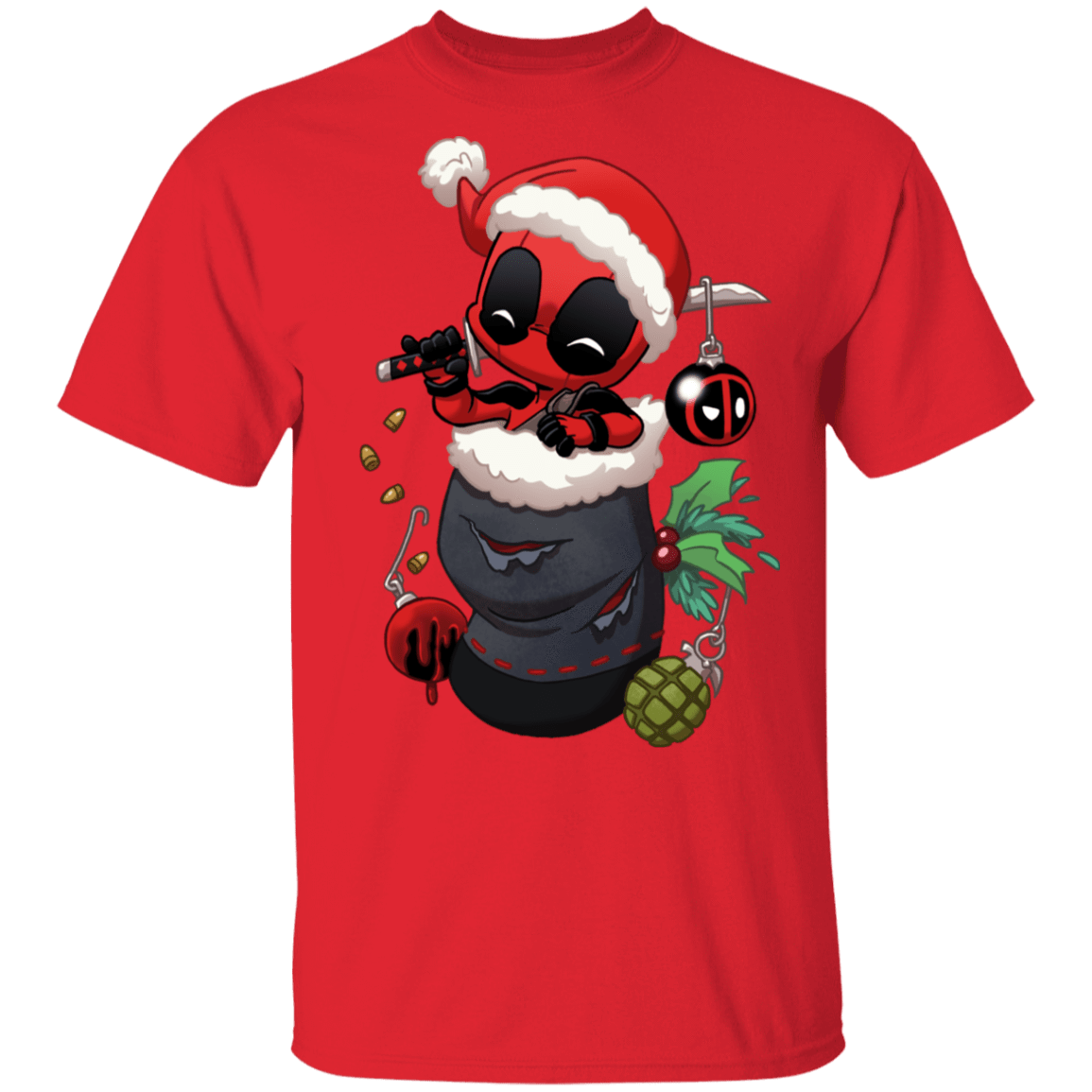 T-Shirts Red / S Stocking Stuffer Deadpool T-Shirt