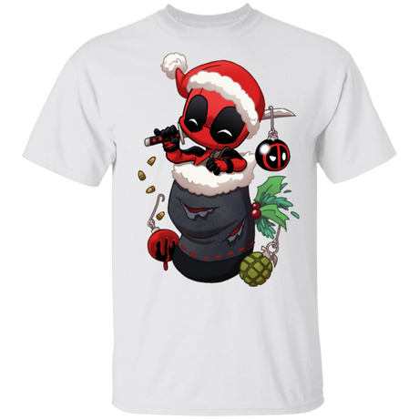 T-Shirts White / S Stocking Stuffer Deadpool T-Shirt