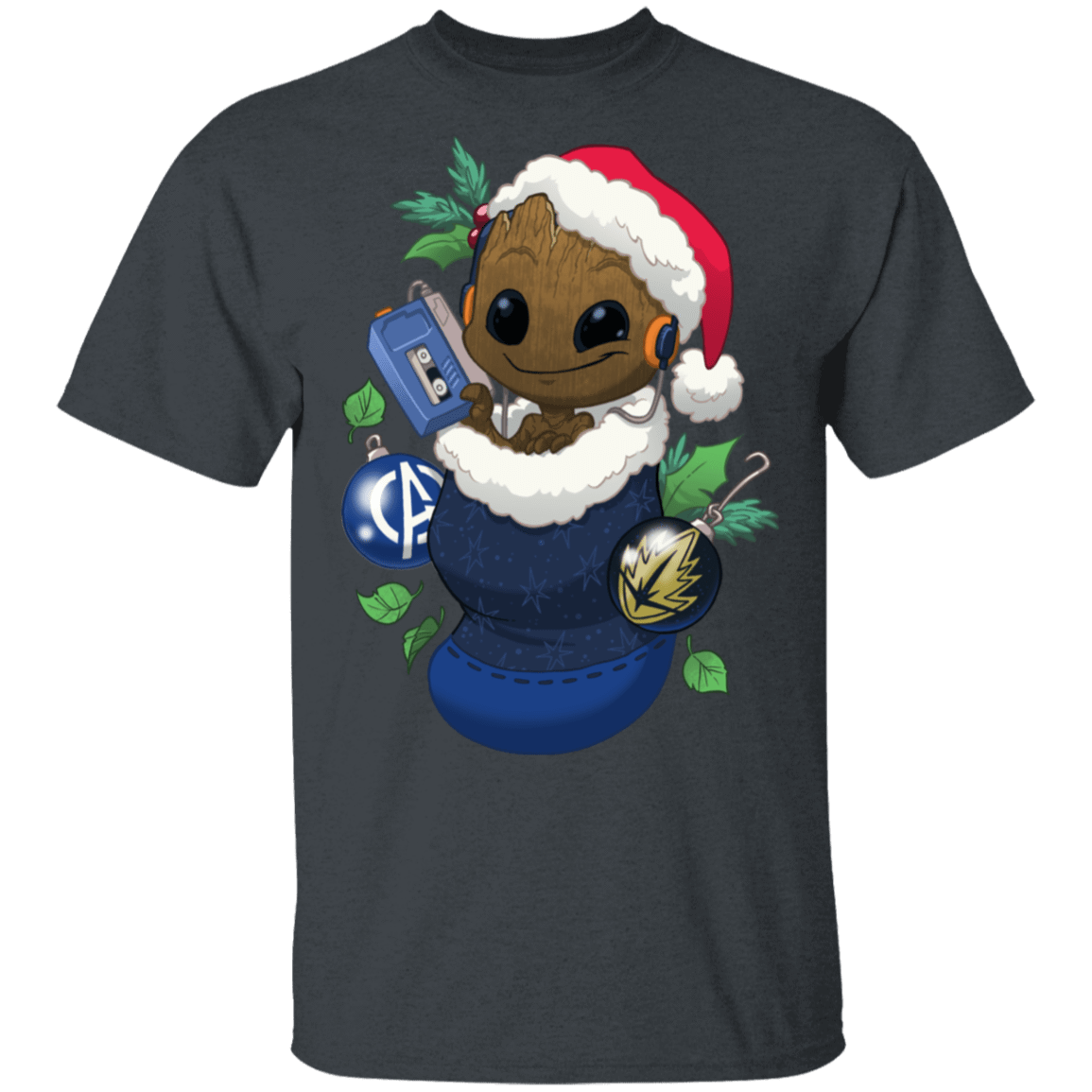 T-Shirts Dark Heather / S Stocking Stuffer Groot T-Shirt