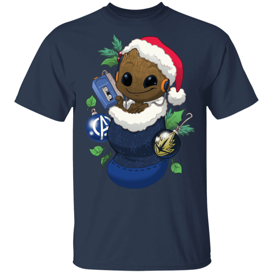 T-Shirts Navy / S Stocking Stuffer Groot T-Shirt