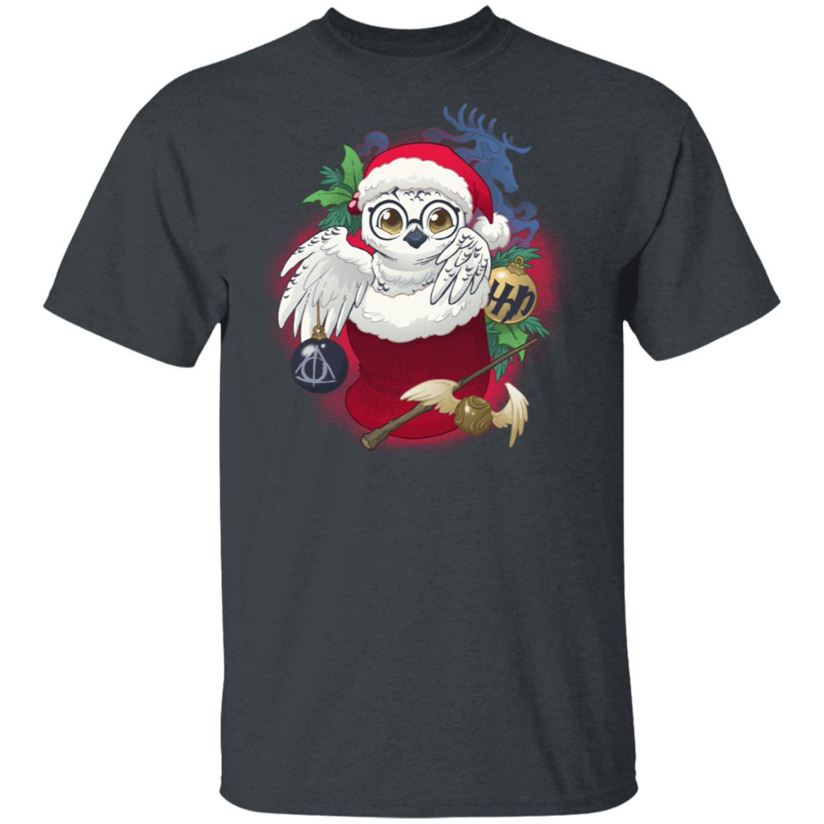 T-Shirts Dark Heather / S Stocking Stuffer HP Owl T-Shirt
