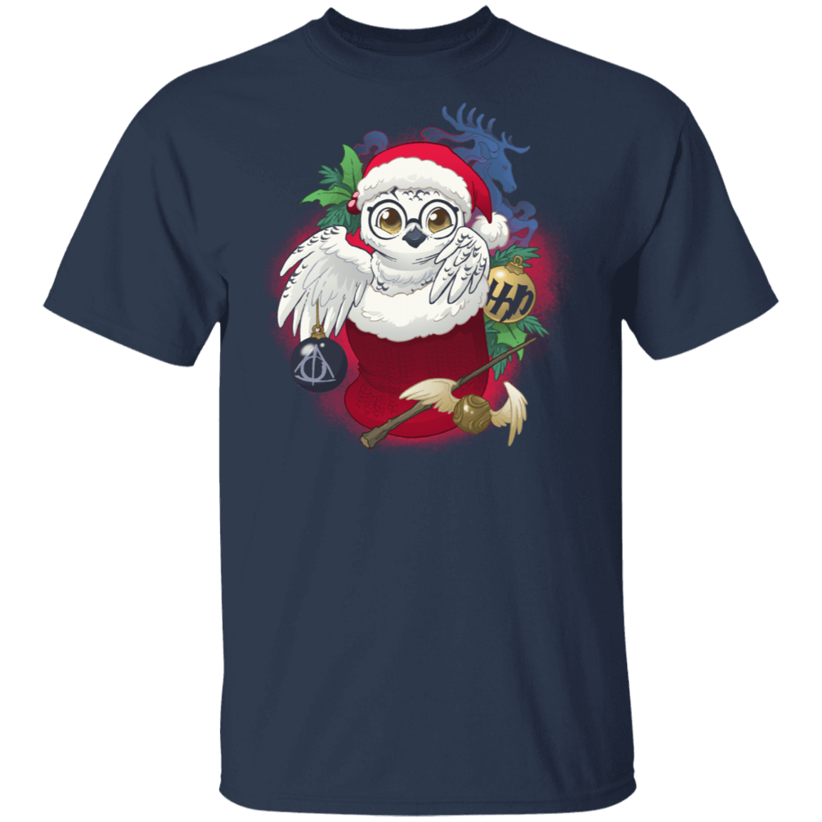T-Shirts Navy / S Stocking Stuffer HP Owl T-Shirt