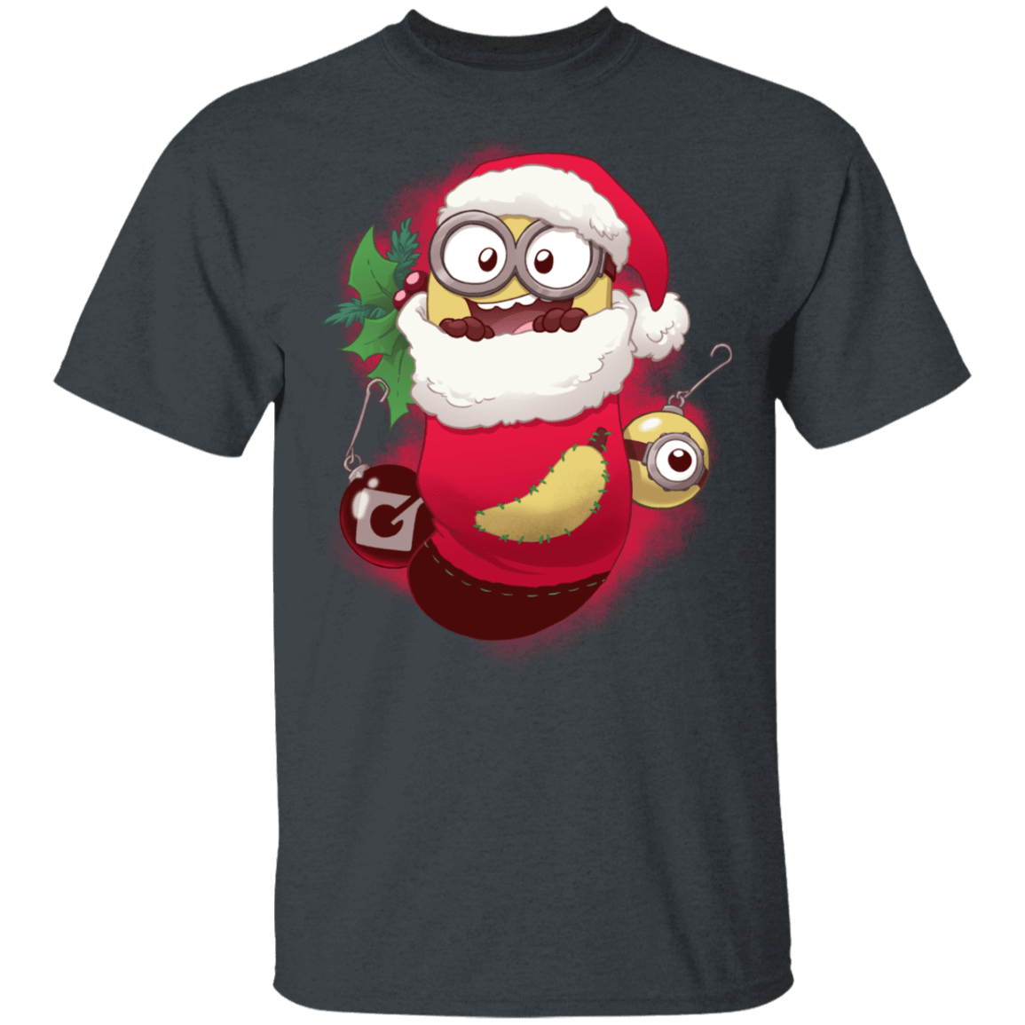 T-Shirts Dark Heather / S Stocking Stuffer Minion T-Shirt