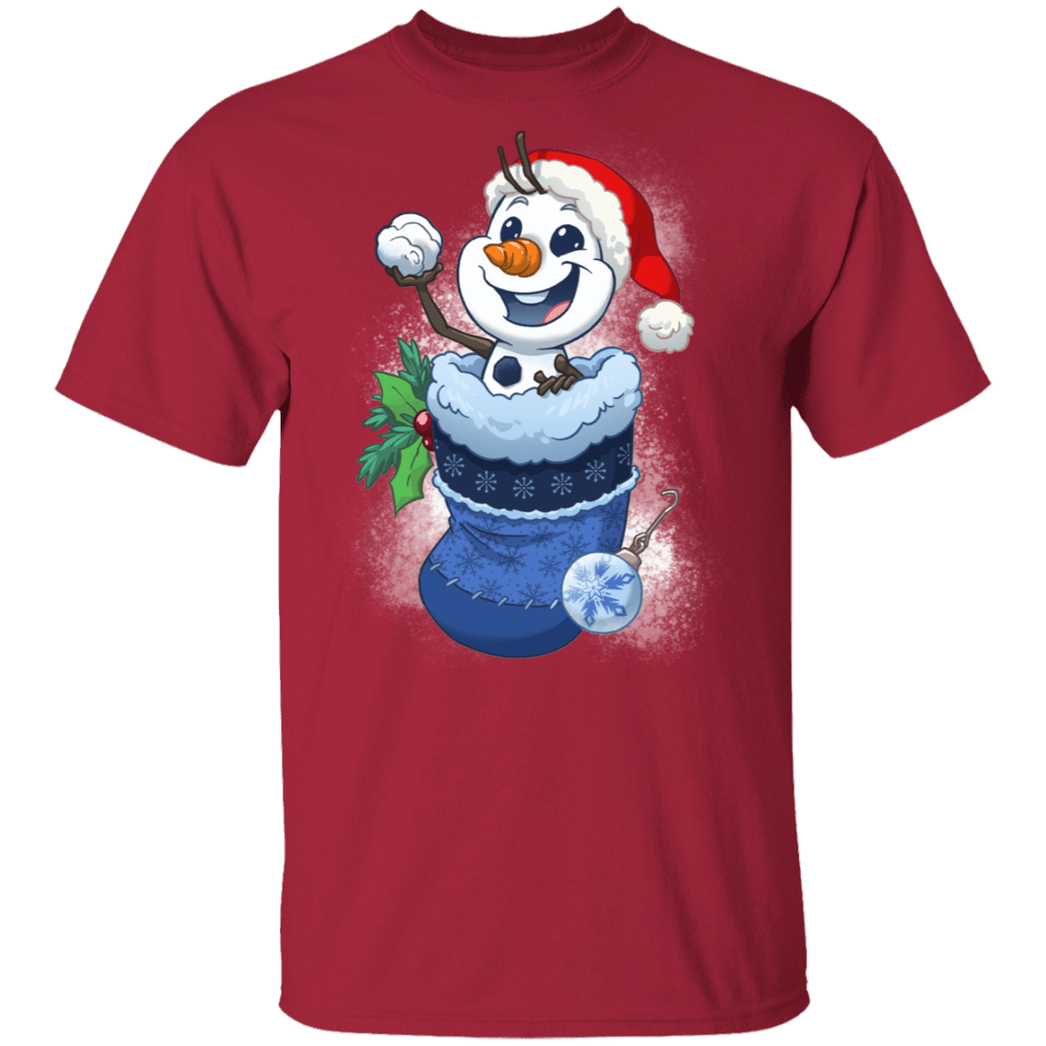 T-Shirts Cardinal / S Stocking Stuffer Olaf T-Shirt