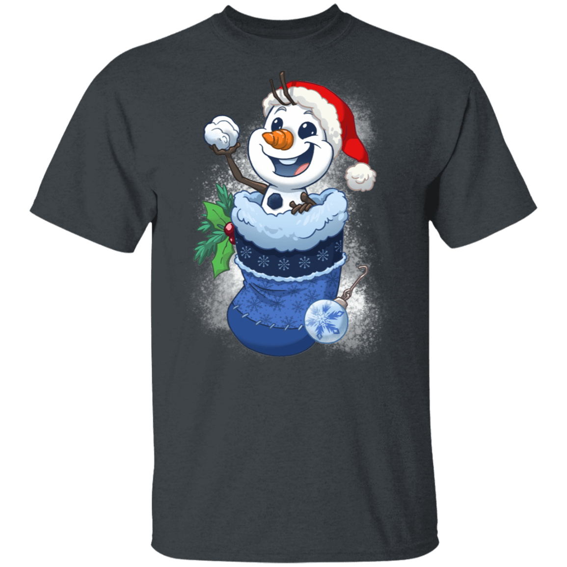 T-Shirts Dark Heather / S Stocking Stuffer Olaf T-Shirt
